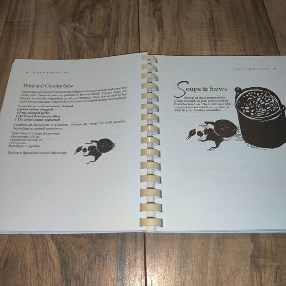 Vintage 1994 Quick And Healthy Recipes And Ideas Cookbook By Brenda J Ponichtera - Picture 2 of 10